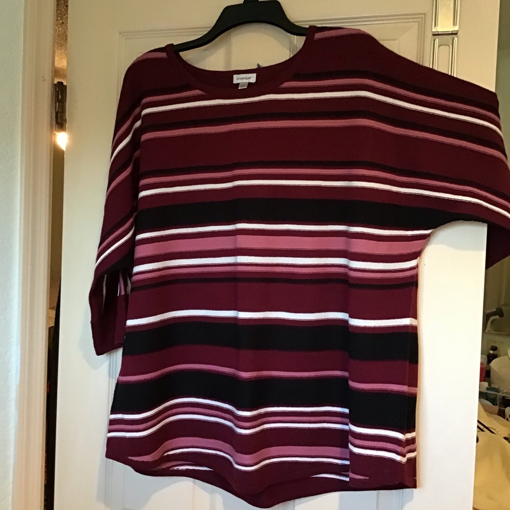 Multi color sweater. Super clean and soft